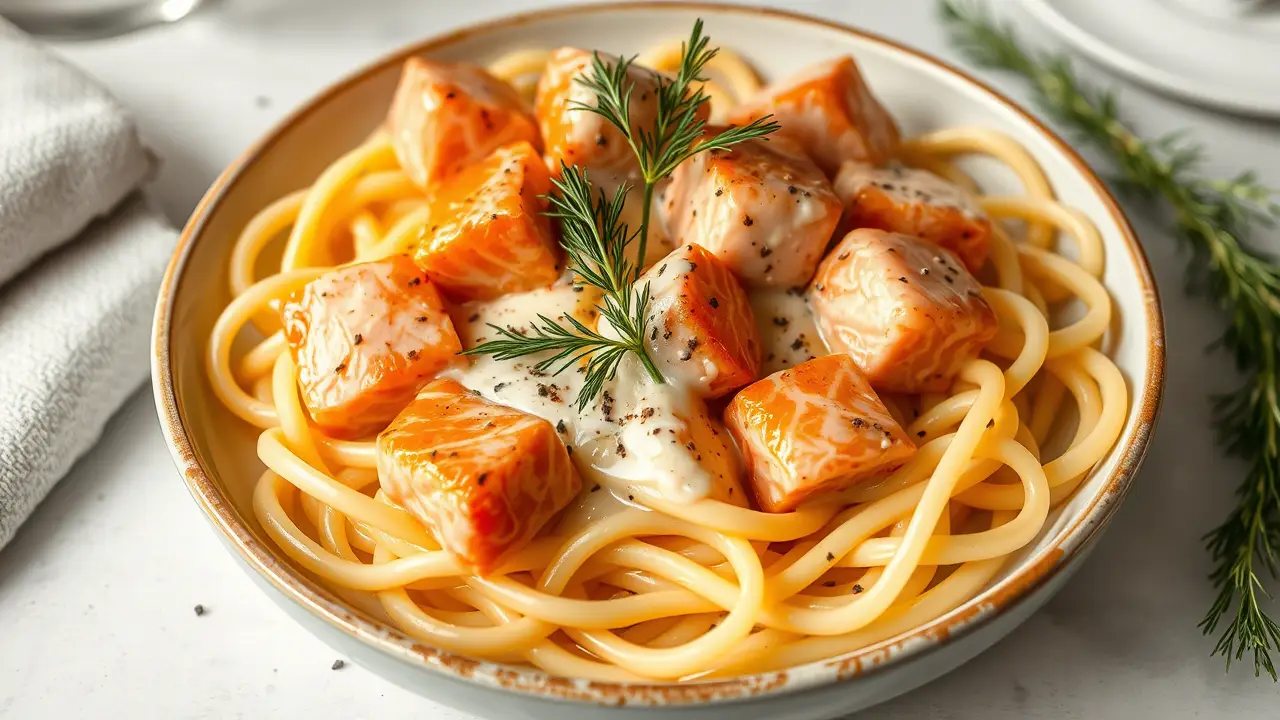 Tagliatelle mit Lachs in cremiger Sauce: Ein raffiniertes Rezept für jeden Anlass