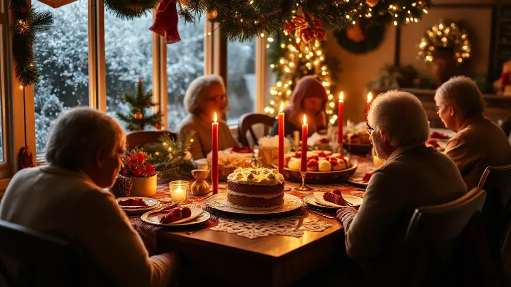 traditioneller Weihnachtsdesserts.